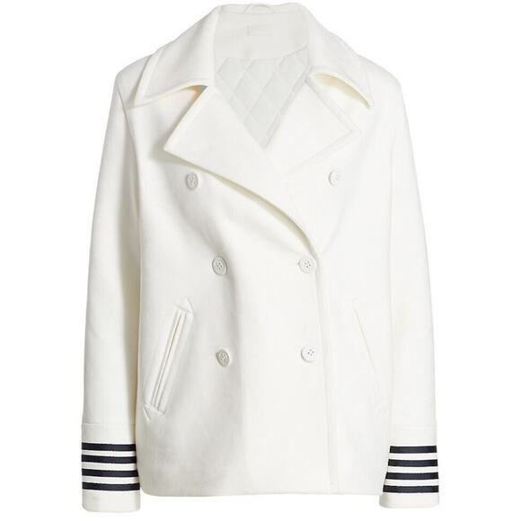 MOTHER Double-Breasted Nautical Peacoat- Ships Ahoy Size S